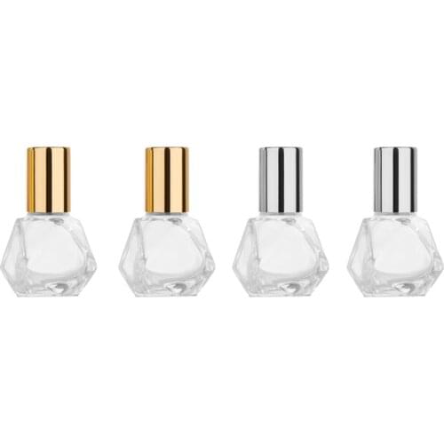 5ml Diamond Shape Glass Bottle Essential Oil Bottle Cosmetics Packing Empty Bottle 100PCS/LOT