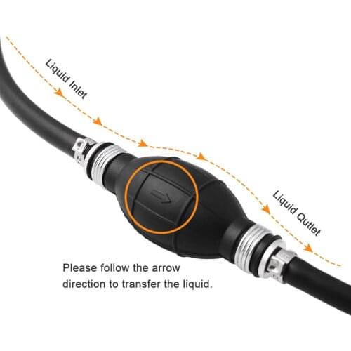 8mm Hand Manual Siphon Pump Gasoline Fuel Oil Liquid Pipe Pumping Water Changer