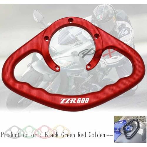 Motorcycle Accessories CNC Passenger Handgrips Hand Grip Tank Grab Bar Handles Armrest Black For KAWASAKI ZZR600 2005-2007