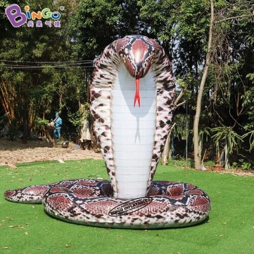 Free Shipping Vivid 3.7x2.4x3 Meters Inflatable Snake Replica Model For Decoration - BG-C0492