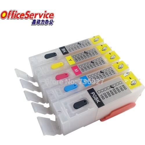 PGI-550 CLI-551 Refillable ink Cartridge For Canon MG5450 MG5550 MG5650 MG6450 MG6650 Ip7250 MX925 MX725 IX6850 printer