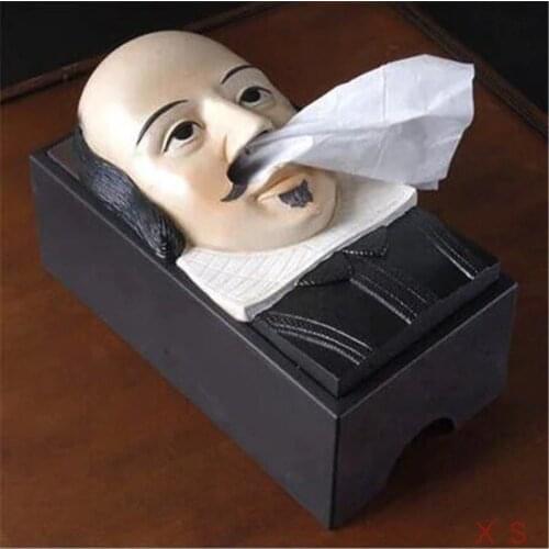 Decorative Funny Tissue Box Removable Tissue Living Room Desk Canister Animal Monkey Portrait Toilet Paper Seat Type Holder