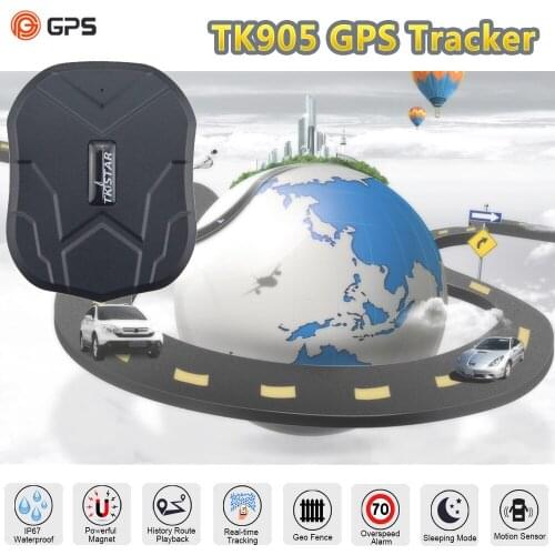 Live tracking vehicle car gps tracker locator TKSTAR TK905 tracker monitoring communication scooter gps tracker high speed gps