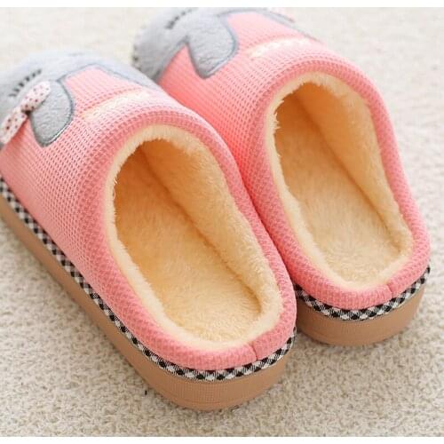 Men and Women Cotton Drag Winter Indoor Thick Base Warm Home Lovely Couples New Non-slip Wearproof Beautiful Autumn New Style