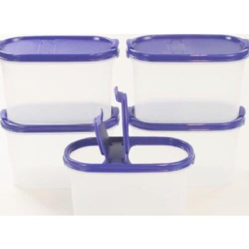 Tupperware Oval Series Dry Food Storage Container 1,1L(5) Blue Modular
