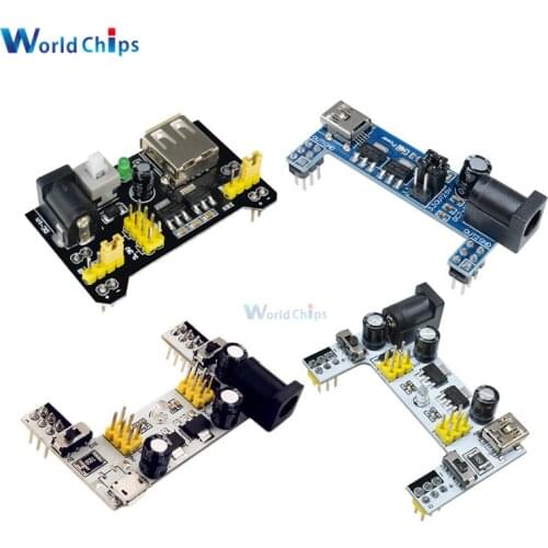 MB102 Breadboard Power Supply Module white Breadboard Dedicated Power Module 3.3V 5V MB-102 Solderless Bread Board for arduino