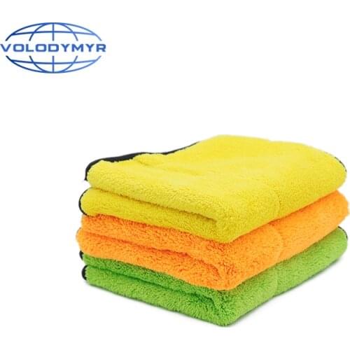 Microfiber Towel Car Cleaning Cloth 880gsm Highly Absorbent Soft Thick Double-layer Window Cleaner for Auto Detailing Washing