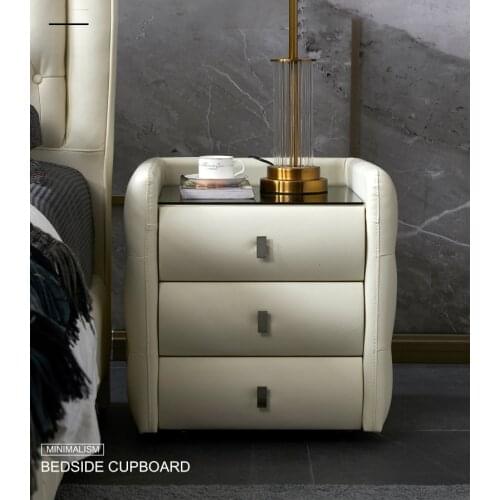 Bedside table, flexible packaging, leather corner cabinet, free delivery