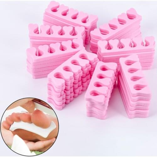 50pcs soft foam sponge toe separator cotton finger divider cottons nail art manicure pedicure accessories