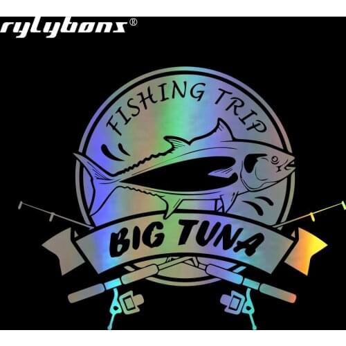 Rylybons Big Tuna 3D Car Stickers Motorcycle Decals Car Styling Vinyl Stickers Car Body Window Stickers