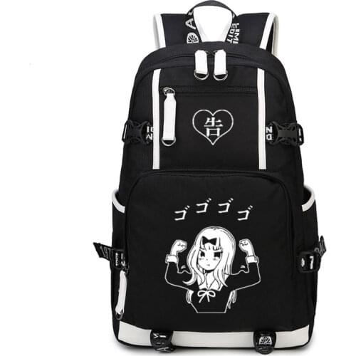 2020 Women Kaguya-sama: Love Is War Backpack Shinomiya Kaguya Cosplay Student School travel bag Anime Men Oxford bags