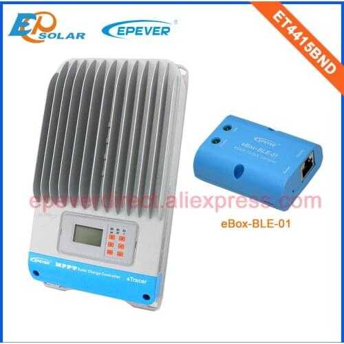 Solar charger mppt TNT shipping ET4415BN 45A solar controller Max 48V 2400W solar panels system apply bluetooth eBOX
