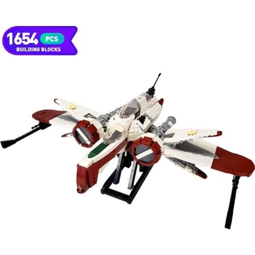 MOC Space Military Series Star Weapon Interstellar Fighter Film Series Building Blocks Space Bricks Toys for Kids Boys Gifts