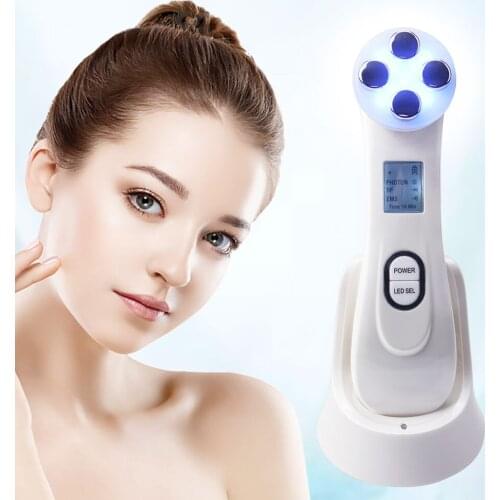 LED Device 7 Color Beauty Facial Frequency Face Lifting Wrinkles Removal Face Skin Care Massager Electric skin care Machines