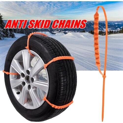 Universal Car Snow Chain Thickened Tendon Truck Wheel Tire Anti-skid Antiskid Safety Belt Safe Driving For Ice Sand