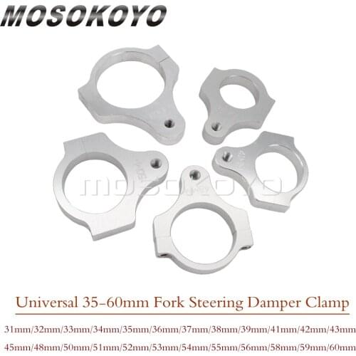 31/32/33mm Steering Damper Fork Frame Adpaters Clamps Motorcycle Universal Fit 35mm-60mm Diameter Steering Damper Fork Size