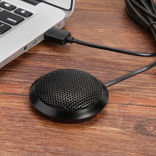 360 Pickup Condenser Microphone Desktop Plug and Play Microphones 1.8m USB Omni-directional USB Rechargeable Meeting