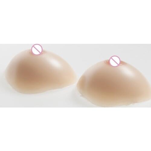 800g/pair Triangle Breast Forms Crossdresser Drag Queen Transsexuals Mastectomy Boobs Enhancer Fake Silicone Breast 34C/36B