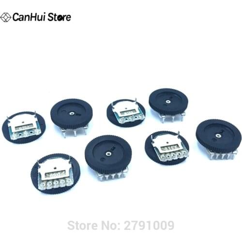 B503 B103 16x2mm 50K 10K 3PIN 6PIN Double Single Dial Taper Volume Wheel Duplex Potentiometer Disc potentiometer Volume Switch