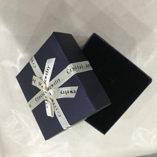 CANZE Di Gu High-end Jewelry Packaging Box Double Sponge Gift Case Bow Jewelry Box