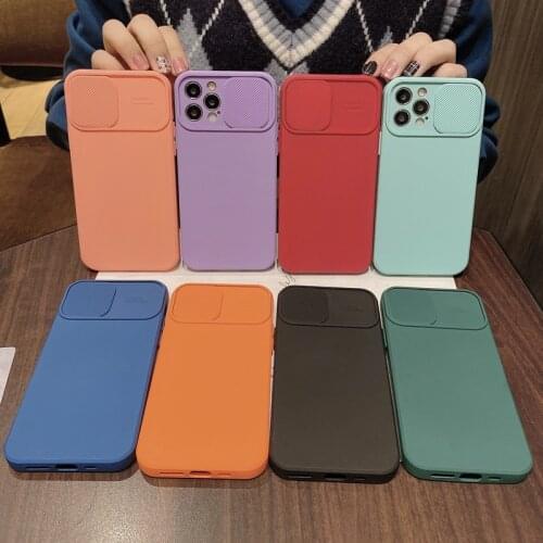 Camera Lens Protection Phone Case For iPhone 12 Pro Max 11 Pro Max X XR XS Max 7 8 Plus SE 2020 Candy Color Soft TPU Back Cover