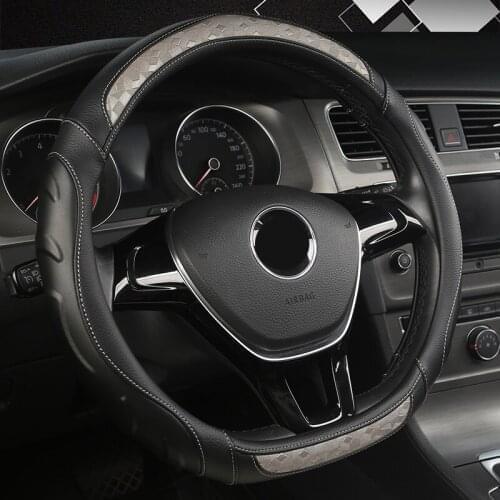 FeKoFeKo Leather Car Steering Wheel Cover For Dodges Viper Caliber Journey Ram 1500 Challenger Charger Nitro Durango car styling