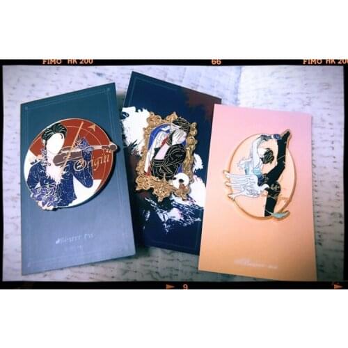 Cosmile Yuzuru Hanyu Pyeongchang Play The Violin Romeo Metal Badge Pin Brooch Limited Rare creative new hot badge