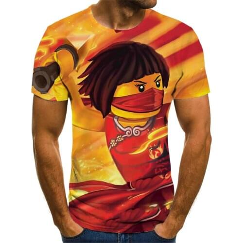 Summer Anime 3D Cartoon T-shirt Boys Short Sleeve T-shirt Kids Fashion Casual Ninja T-shirt Cute Children Men and Women T-shirt