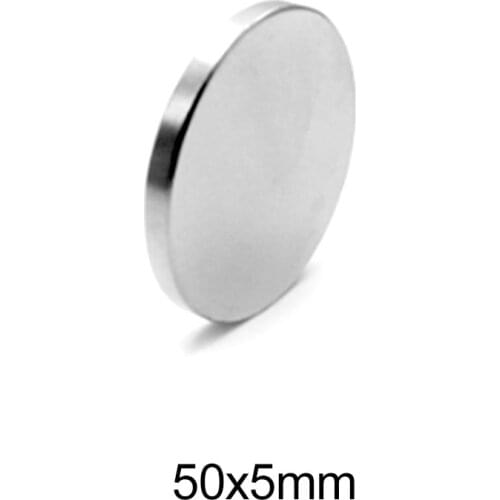 1/2/3/5PCS 50x5 mm Strong Cylinder Rare Earth Magnet 50mmx5mm Round Neodymium Magnets 50x5mm Big Disc Permanent Magnet 50*5 mm