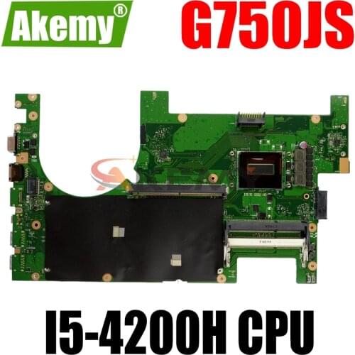 AKEMY G750JS Laptop motherboard for ASUS ROG G750JS G750J original mainboard 2D I5-4200H