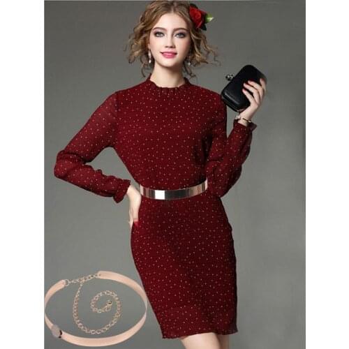 Cassette Sequined Metal Thin Mirror Decorative Belt Dress 2CMwide Belt for Women All-Match Gold Dress Girdle Body Jewelry