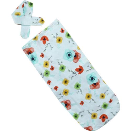 Newborn Infant Toddler Swaddle Baby Soft Floral Muslin Blanket Cotton Blend Parisarc Wrap Bath Towel