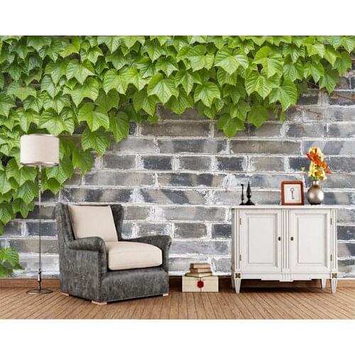 Papel de parede Creeper brick wall Chinese style retro building 3d wallpaper mural,living room bedroom wall papers home decor