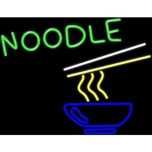 Neon Sign For Noodle With Logo Tube Commercial Beer club Lamps resterant light budweiser neon sign Windows Garage Wall Sign Aviz