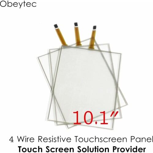 Obeytec 10.1" Resistive touch screen TS101A4A1, 4:3 Glass Touch panel with USB controller, Active area 222.72*124.98 mm