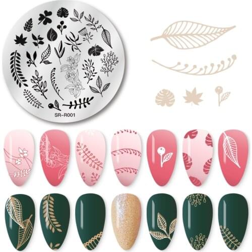Nail Stamping Plates Leaves Flower Animal Pattern Nail Art Stamp Stamping Template Image Plate Stencil Nails Tool