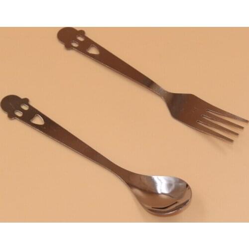 Portable Stainless Steel Cutlery Sets Stainless Steel Fork and Spoon Suit