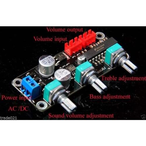 LM1036N Tone Preamplifier Volume Control Stereo Board Amplifier Board