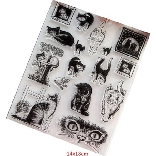 Clear Stamp Silicone Seal For DIY Scrapbook Diary Album Photo Decor T1039 Cat M17D
