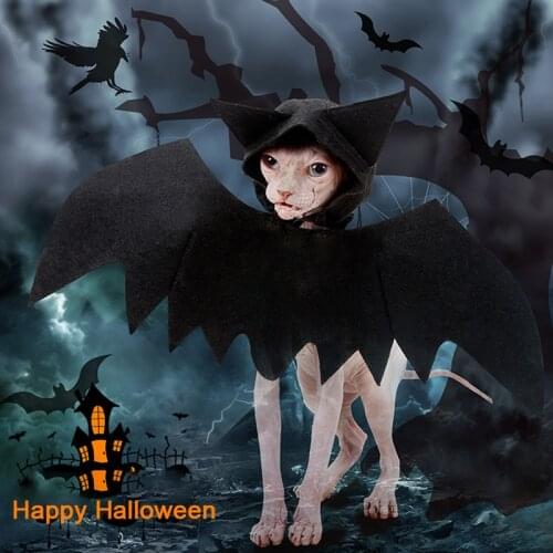 Cute Bat Wings For Pet Dog Cat Costumes Halloween Christmas Cosplay Clothing Funny Xmas Spider Dress Up Pet Accessories