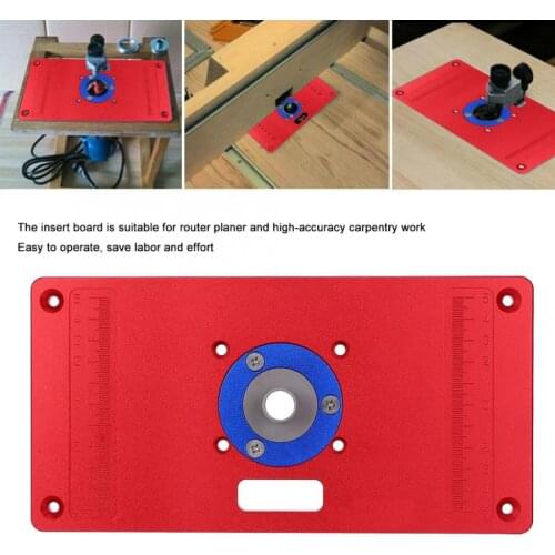 RT0700C Trimming Machine Flip Plate Aluminum Alloy Router Table Insert Plate Multifunctional Router Table for Woodworking Bench