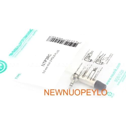 10pcs NEUTRIK NTP3RC 3.5 mm stereo headset Angle plug silver plating three-pin plug Original