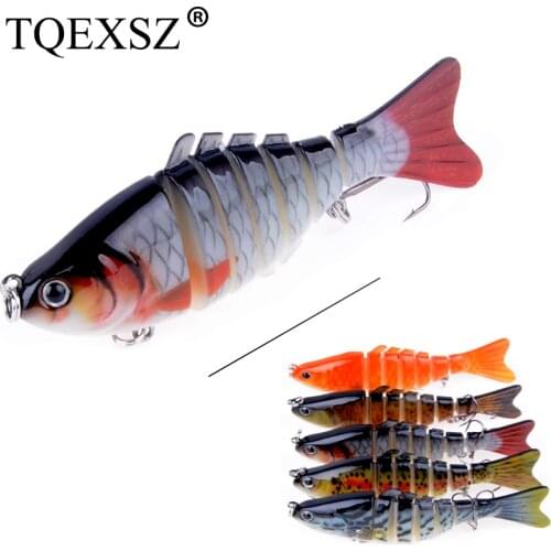 1pcs 10cm 15.5g Sinking Wobbler 7 Segments Fishing Lures Multi Jointed Swimbait Hard Bait Fishing Tackle For Bass Isca Crankbait