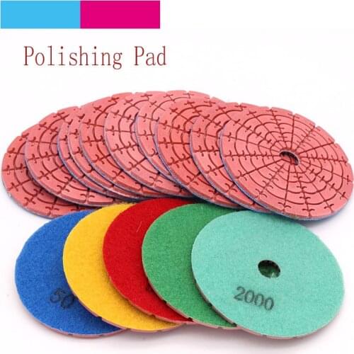 1pcs 4 inch Diamond Dry Polishing Pads 100mm Sanding Disc Polisher Tools For Jade Marble Granite Floor Stone Grinding Wheel