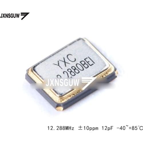 10PCS SMD passive crystal oscillator YSX321SL 12.288MHz 10ppm 12pF X322512288MOB/4P