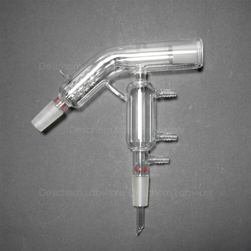 24/40,Jacketed Distillation Head Short Path Condenser,Lab Glassware
