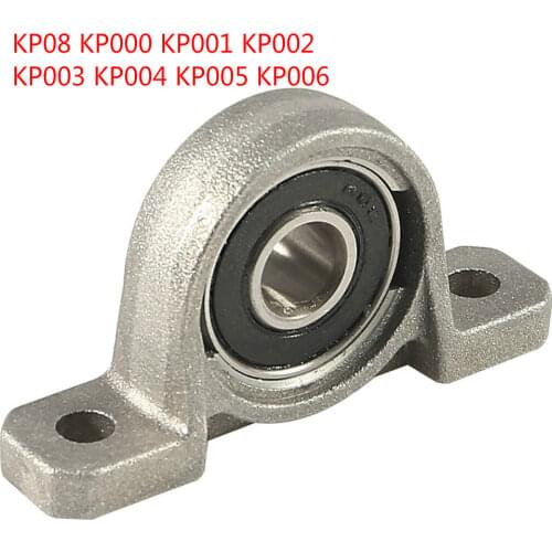 4pcs Block Bearing KP08 KP000 KP001 KP002 KP003 KP004 KP005 KP006 8/10/12 Dia Bore Ball Shaft Spherical Roller Mounted Pillow