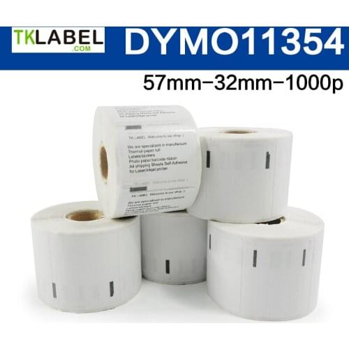 50 Rolls Compatible DYMO 11354 direct thermal label 57*32* 1000 Stickers Multi Purpose Labels free courier express