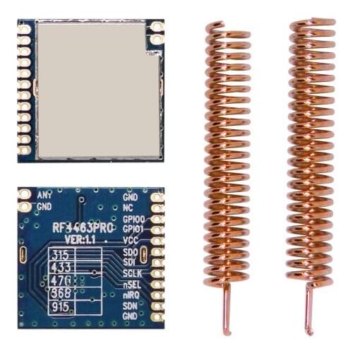 6pcs/lot RF4463PRO - embedded 433MHz | 868MHz low power consumption Wireless small transmitter and receiver RF FSK/GFSK Module
