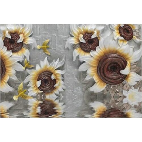 Diy diamond painting cross stitch kits full 5D diamond embroidery sunflower icon diamond mosaic picture Home Decoration